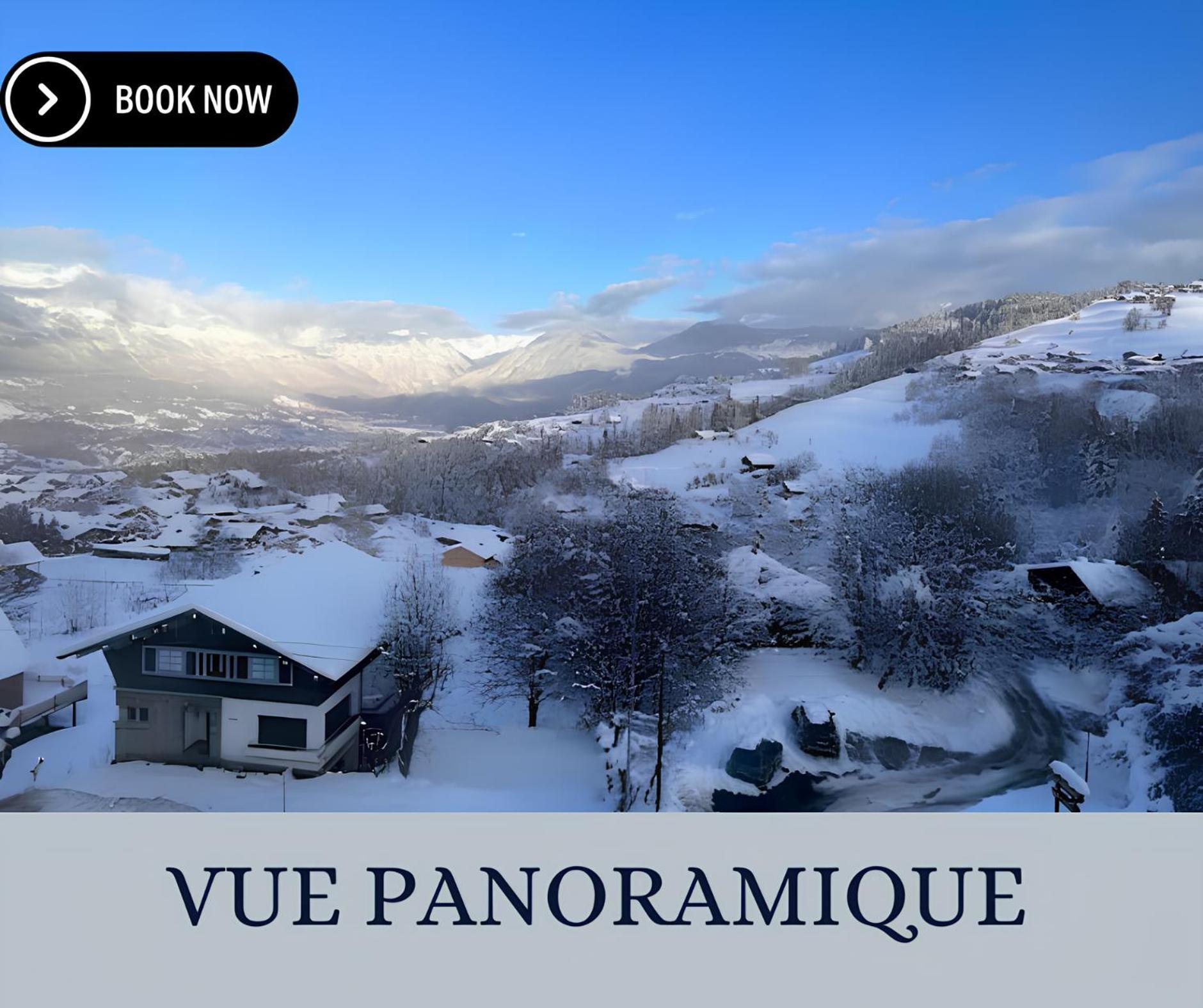 Vue Mont Blanc, Ski Et Village 꽁블루 외부 사진
